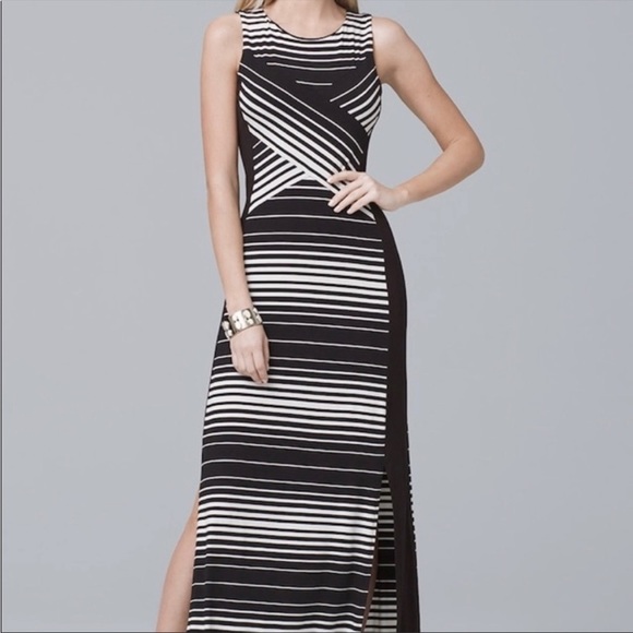 White House Black Market Dresses & Skirts - White House Black Market Striped Knit Maxi Dress - Size XS
